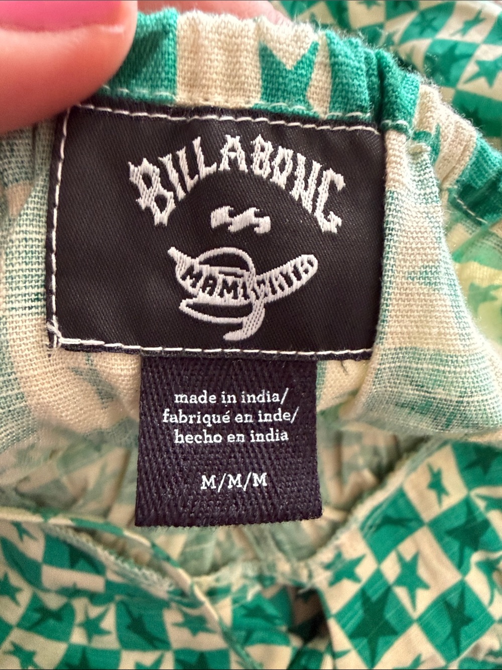 Billabong Green Patterned Romper - Picture 7 of 9